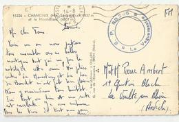 Marcophilie Cachet Militaire Sp 88.206 Sp Vaguemestre Afn Chamonix Pour La Voulte Sur Rhone 07 Ardèche - Guerre D'Algérie