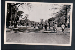 DAHOMEY Bembereke  La Sortie De L'ecole Ca 1950 Old Photo Postcard - Benin