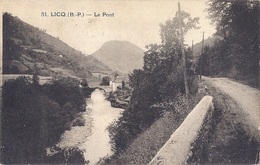 CPA - Licq - Le Pont - Lacq