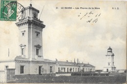 Le Havre - Les Phares De La Hêve - Carte H.L.Q. N° 21 - Leuchttürme
