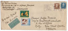 Danemark--1948--lettre De COPENHAGUE  Pour  METZ-57  (France)..vignettes......timbres ....cachet - Storia Postale