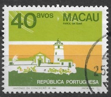 Macau Macao – 1982 Public Buildings 40 Avos Used Stamp - Oblitérés