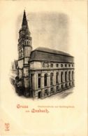 CPA AK Ansbach- Gumbertuskirche U. Gerichtsgebaude GERMANY (945059) - Ansbach