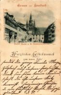 CPA AK Ansbach- Markt Und Gumbertus Kirche GERMANY (945065) - Ansbach