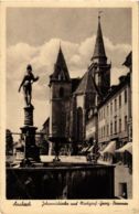 CPA AK Ansbach- Johanniskirche U. Markgraf Georg Brunnen GERMANY (945107) - Ansbach