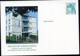 Bund PP100 B2/008 GROSS-GERAU NEUES RATHAUS 1977 - Private Postcards - Mint