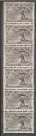 PORTUGAL CE AFINSA 111 - TIRA COM 6 SELOS NOVOS SEM GOMA (PONTOS DE FERRUGEM NO VERSO) - Unused Stamps
