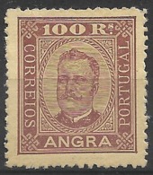 Angra – 1892 King Carlos 100 Réis Mint Stamp - Angra