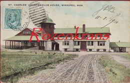 Winnipeg Manitoba Canada Country Club House RARE Old Postcard 1910 CPA - Winnipeg