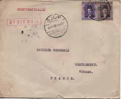 EGYPTE  ALEXANDRIA  VIEILLE ENVELOPPE  BY AIR MAIL   VOIR LE SCAN - Storia Postale