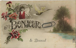 Bousval :  Un Bonjour De Bousval  ( Ecrit 1922 Avec Timbre ) - Genappe