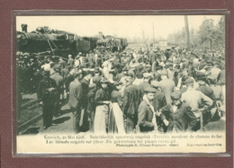 BELGIQUE - BELGIE - ANVERS - KONTICH - CONTICH - ACCIDENT DE CHEMIN DE FER - 21 MAI 1908 - LES BLESSES SOIGNES SUR PLACE - Kontich