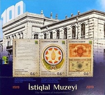 100th ANNIVERSARY OF THE INDEPENDENCE MUSEUM OF AZERBAIJAN. Azerbaijan Stamps 2019. RCC - Post