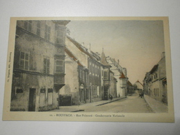 68 Rouffach. Rue Poincaré, Gendarmerie Nationale. Carte Colorisée Inédite (150) - Rouffach