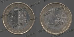 1 Euro 2002 - Netherland Olanda - Variante Errore Moneta - Error Coin - Occhio Eye (40019) - Variëteiten En Curiosa