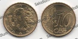 10 Euro Cent 2002 - Repubblica Italiana - Variante Errore Moneta - Error Coin - Doppio Cerchio (40009) - Errores Y Curiosidades