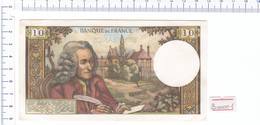 1971 - 96735 - BILLE DE DIX FRANCS VOLTAIRE - Banconota Banknote - 10 F 1963-1973 ''Voltaire''