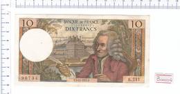 1971 - 96734 - BILLE DE DIX FRANCS VOLTAIRE - Banconota Banknote - 10 F 1963-1973 ''Voltaire''