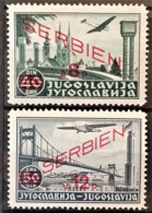 SERBIA UNDER GERMAN OCCUPATION 1941 - MNH - Mi 29, 30 - Bezetting 1938-45