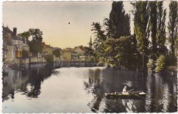 Delcampe - Indre : ARGENTON-sur-CREUSE : Vue Sur La Creuse - Animation - ( C.p.s.m. Photo Véritable  ) Colorisée - Altri & Non Classificati