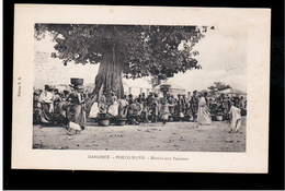 DAHOMEY Porto- Novo Marche Aux Poissons Ca 1910- 20 Old Postcard (2) - Benin