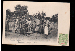 DAHOMEY  Village De Toffo 1907 Old Postcard - Benin