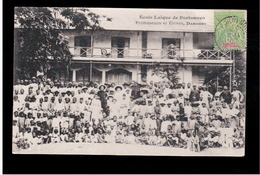 DAHOMEY Ecole Laique De Portonovo Professeurs Et Eleves 1907 Old Postcard - Benin