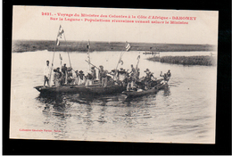 DAHOMEY Voyage Du Ministre Des Colonies à La Côte D'Afrique Ca 1910 Old Postcard - Benin