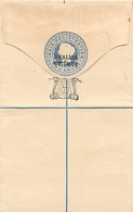 INDES ANGLAISES  - LETTRE CARTE ENTIER POSTAL - GWALIOR  - TWO ANNAS BLEU - REGISTERED LETTER. - Andere & Zonder Classificatie