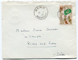 RC 15276 MAURITANIE 1960 NEMA POUR LA FRANCE LETTRE / COVER TB - Mauretanien (1960-...)