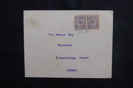 NOUVELLE CALÉDONIE - Enveloppe Pour Sydney En 1927, Obliterration Maritime Sydney En Plein - L 51217 - Covers & Documents