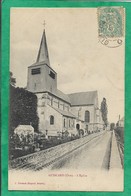 Guiscard (60) L'église 2scans (envoyée Par Lucienne Yvonne à M. & Mme Bétu Ou Tétu 49 Rue Condorcet à Paris 9e) - Guiscard