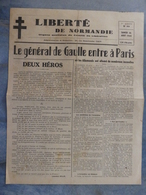 WW2 - Liberté De Normandie. Organe Quotidien Du Comité De Libération. 1e Année, N°33, 26 Août 1944. Journal De 2 Pages - Historische Documenten