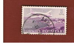 TURCHIA (TURKEY)  -  SG 1399   - 1949  AIRPLANES: DOUGLAS DC6 OVER IZMIR  - USED - Oblitérés