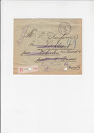 Omslagbrief Aangetekend Verviers - Tielen - Albert I - 138 - 1915 / Perron Te Luik - 164 - 1919 - Enveloppes-lettres