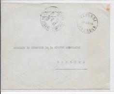 1944 - CAMEROUN - ENVELOPPE En FRANCHISE De L'INSPECTION Des ECOLES De YAOUNDE =>  EBOLOWA - Covers & Documents