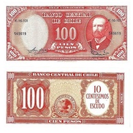 Billet Chili 100 Pesos - Chile