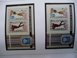 (OLYM1)  BURUNDI  SHEETS IMPERF AND PERF MNH OLYMPIC WINTER GAMES 1968 - Winter 1968: Grenoble