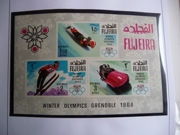 (OLYM1) FUJEIRA  SHEET WINTER OLYMPIC GAMES 1968 MNH. - Winter 1968: Grenoble