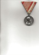 AUTRICHE - MEDAILLE D'ARGENT MILITAIRE -KAISER KARL TAPFERKEIT - FORTITUDINI (BRAVOURE) 2 E Classe -1917-1918 - Austria