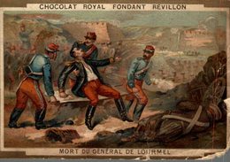 CHROMO CHOCOLAT REVILLON  MORT DU GENERAL DE LOURMEL - Revillon