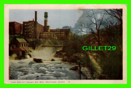 SHERBROOKE, QUÉBEC - POWER DAM AND KAYSERS SILK MILLS - PECO - - Sherbrooke