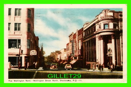 SHERBROOKE, QUÉBEC - RUE WELLINGTON NORD - ANIMÉE DE VIEILLE VOITURES - PECO - CIRCULÉE EN 1953 - - Sherbrooke