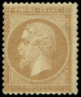 * EMPIRE DENTELE - 21   10c. Bistre, TB - 1862 Napoleon III