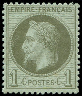 ** EMPIRE LAURE - 25    1c. Olive, TB - 1863-1870 Napoléon III Lauré