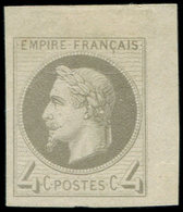 (*) EMPIRE LAURE - R27Bf 4c. Gris, ROTHSCHILD, Cdf, TB - 1863-1870 Napoleon III Gelauwerd