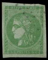 EMISSION DE BORDEAUX - 42B   5c. Vert-jaune, R II, 2ème état, Oblitération Légère, TB - 1870 Emisión De Bordeaux