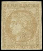 * EMISSION DE BORDEAUX - 43A  10c. Bistre, R I, Nuance Terne, TB. C - 1870 Ausgabe Bordeaux