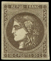 * EMISSION DE BORDEAUX - 47d  30c. Brun Foncé, TB - 1870 Emission De Bordeaux