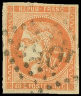 EMISSION DE BORDEAUX - 48   40c. Orange, Oblitéré GC, TB - 1870 Uitgave Van Bordeaux